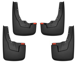RAM 1500 Mud Guards - Front + Rear - Husky Liners - Custom-Molded - Black - `19-`22